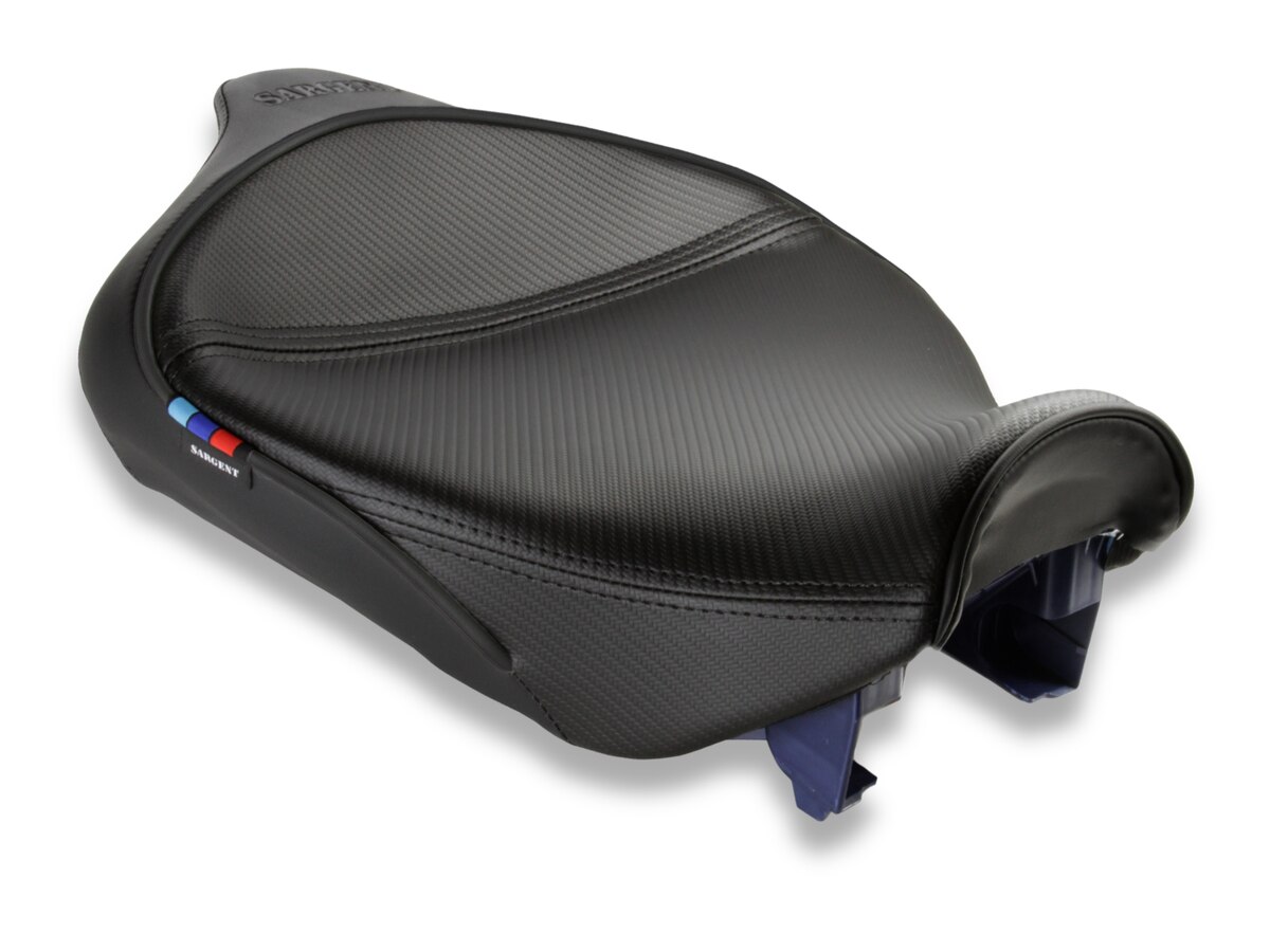 World Sport Performance Motorcycle Front Seat for the 2026+ BMW R1300 RT non-standard with CFX and Blck Welt.
